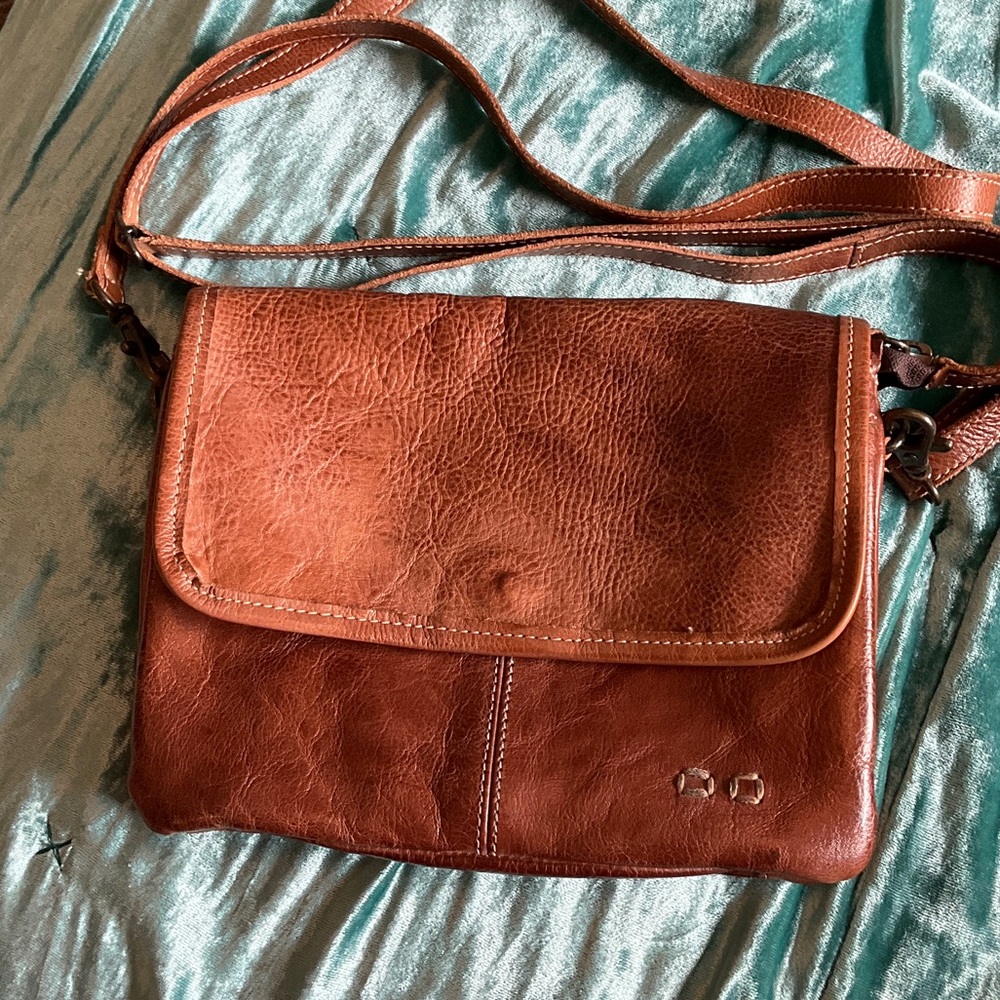 Bedstu Brown Leather Crossbody Bag